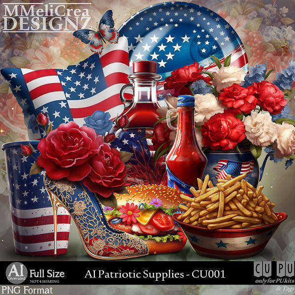 (image for) AI - Patriotic - CU001 (CU4PU/PNG/PACK)